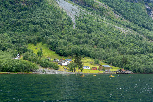 Fjordkreuzfahrt durch den Nærøyfjord von Flåm nach Gundvangen 