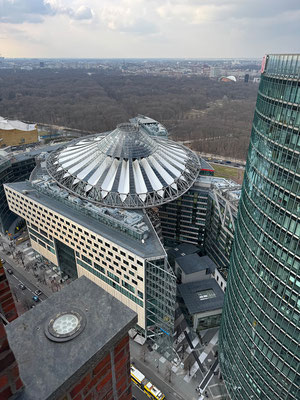 Panoramapunkt Berlin, Potsdamer Platz: Aussicht auf das Sony Center