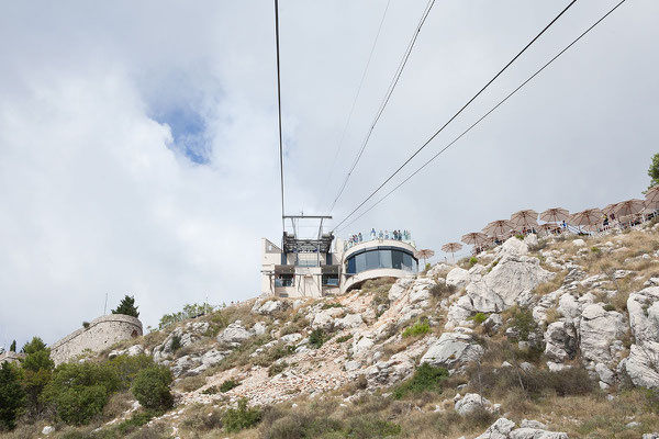 21.09. Dubrovnik - Wir fahren mit der Seilbahn auf den Srđ.