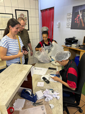 29.02. Bei der Klein Windhoek Schlachterei holen wir dann das bestellte Wildfleisch ab. 