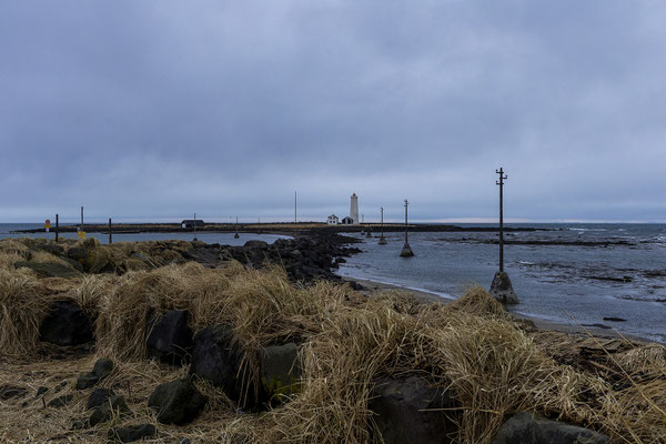 Vorbei am Grótta Leuchtturm verlassen wir die Stadt.
