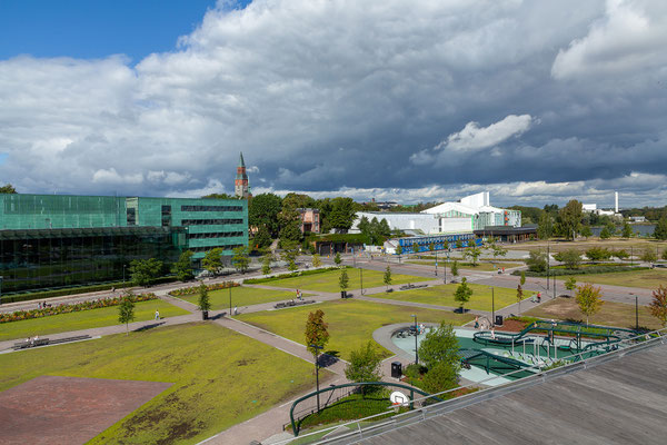 12.08. Aussicht von der Oodi Bibliothek