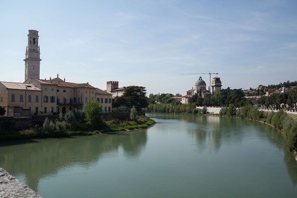 23.09. Verona - Blick vom Ponte Pietra