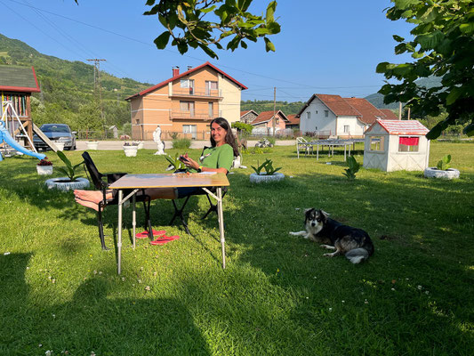 ... und verbringen einen gemütlichen Abend.