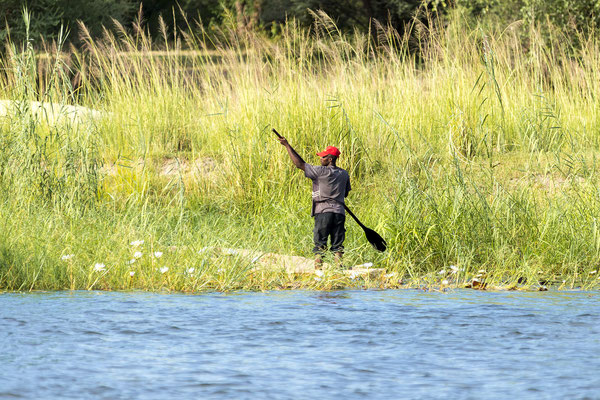 21.03. Sunset Cruise: am gegenüberliegenden Flussufer ist Angola