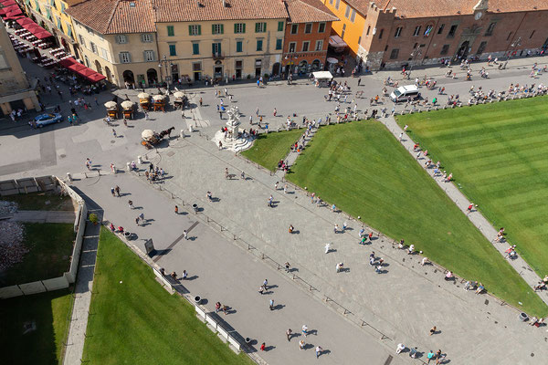 07.06. Pisa: Blick vom schiefen Turm