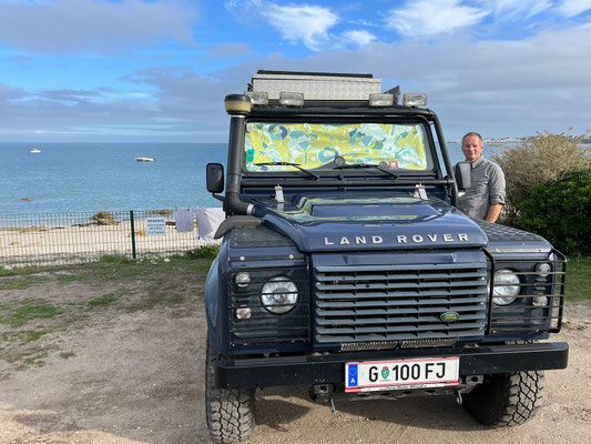 Wir übernahchten auf einem sehr hübschen Stellpatz am CP Municipal du Rohu.