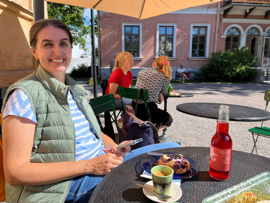 12.08. Pause im Café "Kahvila Rakastan"