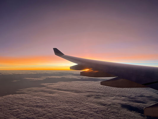 und weiter (Abflug Frankfurt um 22:00) nach Windhoek.
