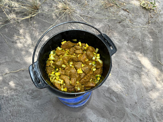 14.03. Lekhubu (CKWIL07): Curry mit Kudu und Hartebeest