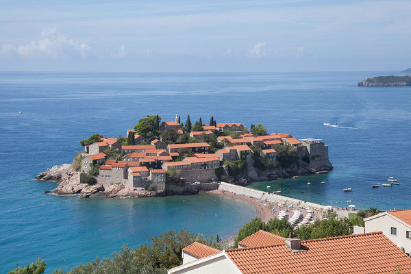 18.9. Wir passieren Sveti Stefan, exklusives Resort der Aman Gruppe