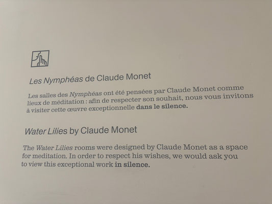 Unser Ziel ist das Musée de l'Orangerie, wo wir uns die Meisterwerke Monets ansehen.