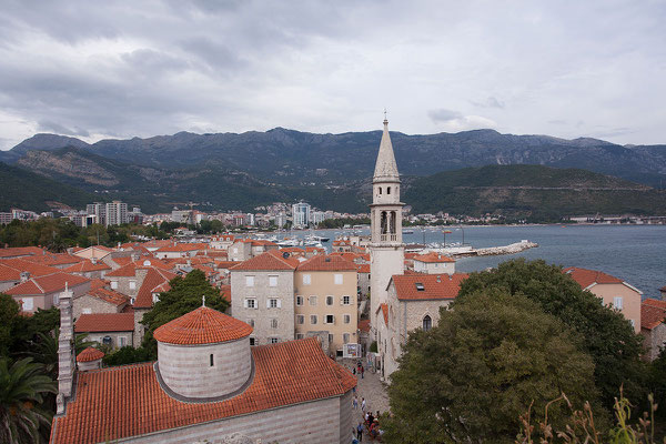 7.9. Budva - Blick von der Zitadelle