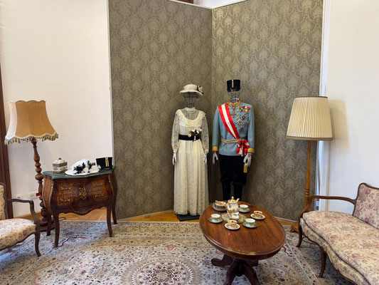 Franz Ferdinand besuchte Sarajevo's Rathaus am 28. Juni 1914, zwischen dem ersten Attentat und dem zweiten, tödlichen Attentat.