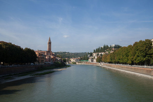 23.09. Verona - Blick vom Ponte Nuovo del Populo