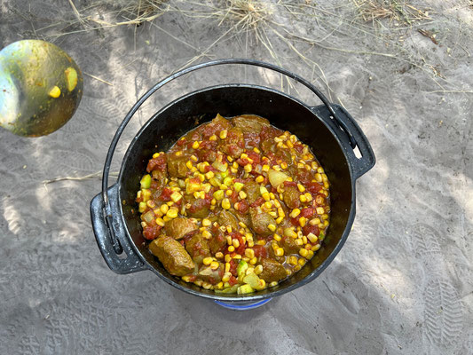 14.03. Lekhubu (CKWIL07): Curry mit Kudu und Hartebeest