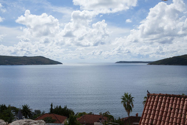 19.9. Herceg Novi - Von der Festung Kanli Kula bietet sich ein wunderbarer Ausblick auf die Bucht von Kotor.