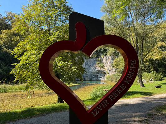 Unser nächstes Ziel ist die Quelle der Krupa.