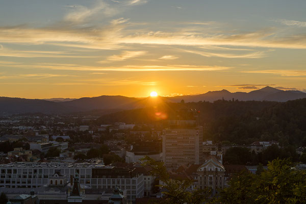 Ljubljana Castle - Sonnenuntergang