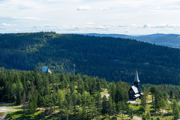 Eindrucksvolle Aussicht vom Holmenkollbakken