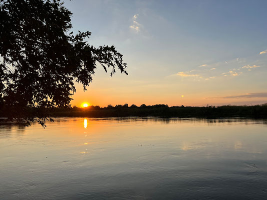 20.03. Drotsky's Cabins: es folgt ein toller Sonnenuntergang.