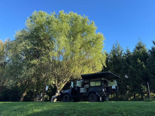 Wir übernachten am CP Travca Plac in der Nähe von Krško.