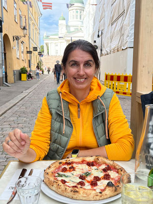 13.08. Wir lassen uns Pizze schmecken!
