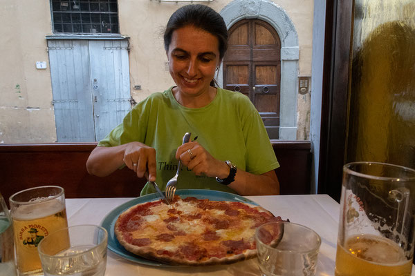 08.06. Abendessen in Pistoia