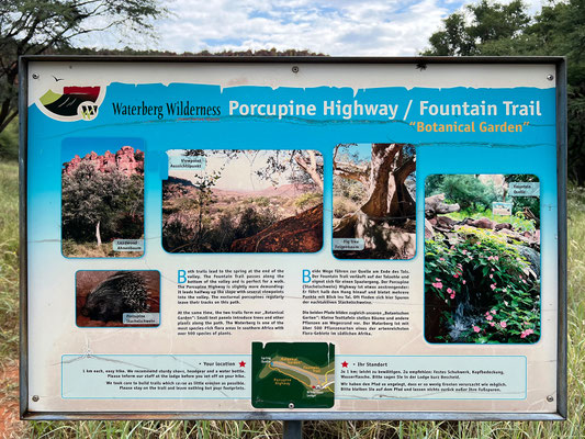 26.03. Wir spazieren den Porcupine und den Fountain Trail als Rundweg.