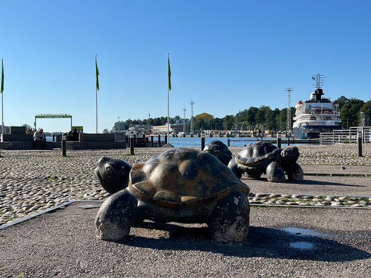 13.08. Heute führt uns der erste Weg zum Hafen.