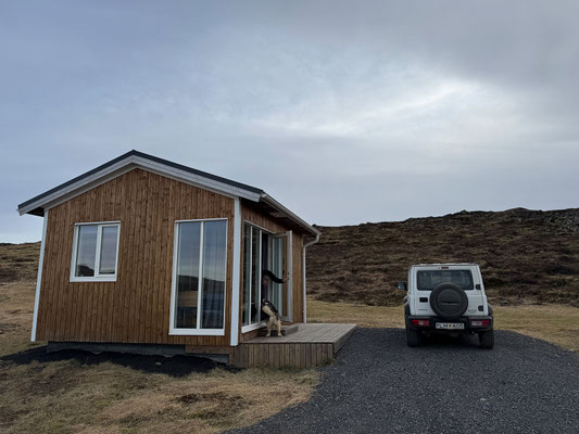 Wir beziehen dasselbe Cottage wie 2020, Hundi ist auch schon wieder da!