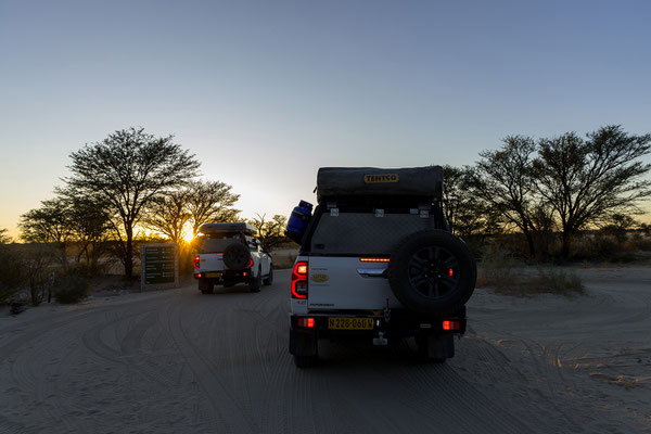 09.03. Wir starten mit Campöffnung zum Morning Drive.
