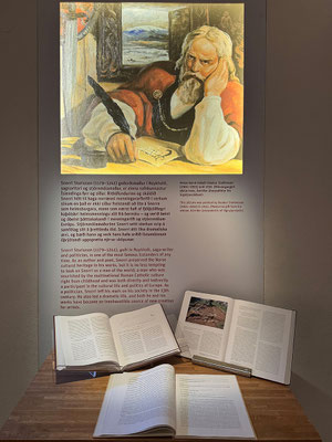 Der Gode Snorri Sturluson (1179-1241) war einer der größten Dichter und bedeutendsten Politiker im mittelalterlichen Island. Den Großteil seines Lebens verbrachte er in Reykholt und schrieb dort seine bedeutendsten Werke.