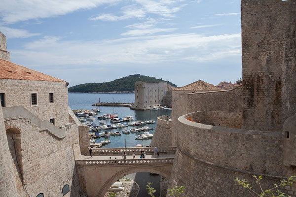 21.09. Dubrovnik - Wir verlassen die Altstadt über das Ploće-Tor