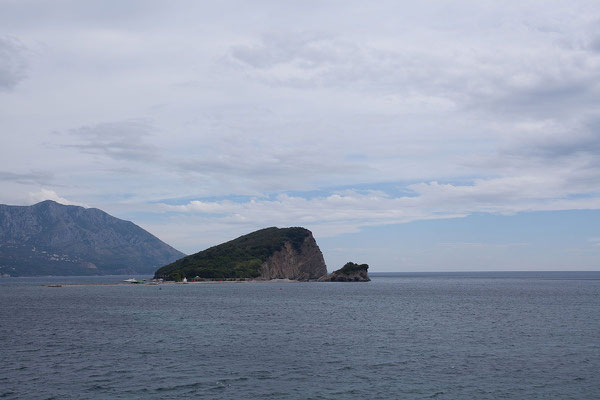 7.9. Budva - Blick auf Sveti Nikola