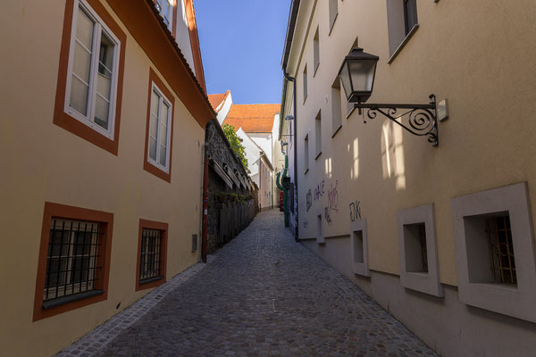 Vom Lent Viertel an der Drau spazieren wir zum Hauptplatz/Glavni trg.