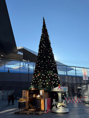 Auch am Hauptbahnhof gibt es einen kleinen Weihnachtsmarkt.