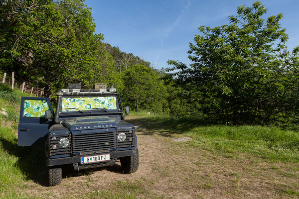 02.06. Am Camping L'Acciola in Evisa genießen wir die tolle Aussicht und den warmen Abend. 