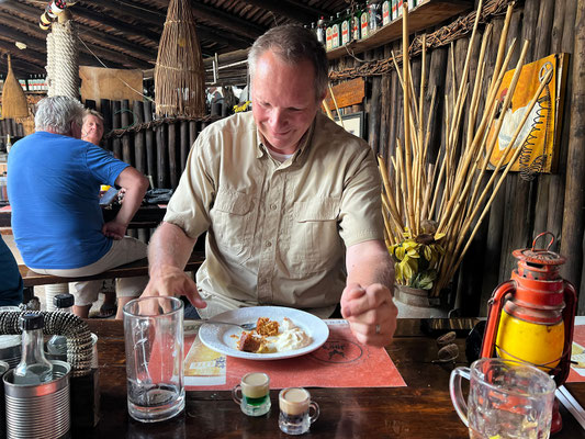 28.03. Joe's Beerhouse: Malva Pudding als Nachtisch darf natürlich nicht fehlen!