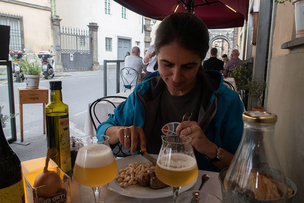 07.06. Lucca: Abendessen im Gli Orti di Via Eisa