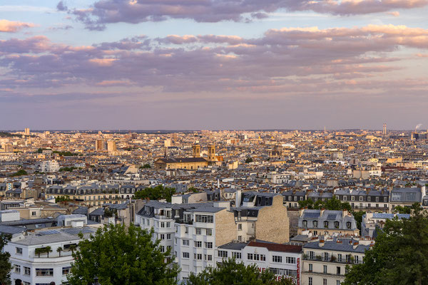 Vom Sacré-Cœur haben wir einen wunderschönen Blick auf Paris.