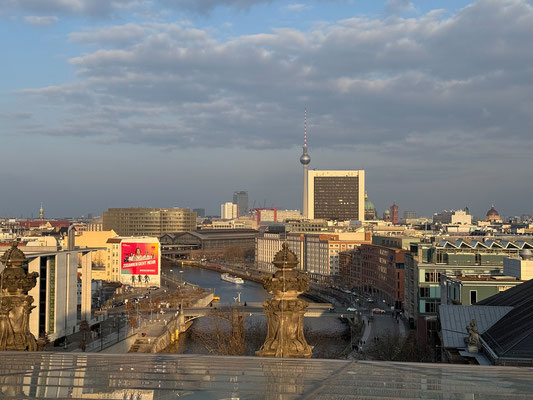 Die Aussicht vom Reichstag ist top!