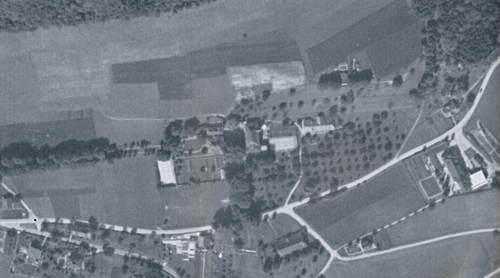 1934, Anbau Gloriette mit Schwimmbad