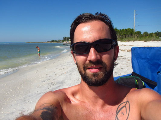 Sanibel Island am Muscheln sammeln