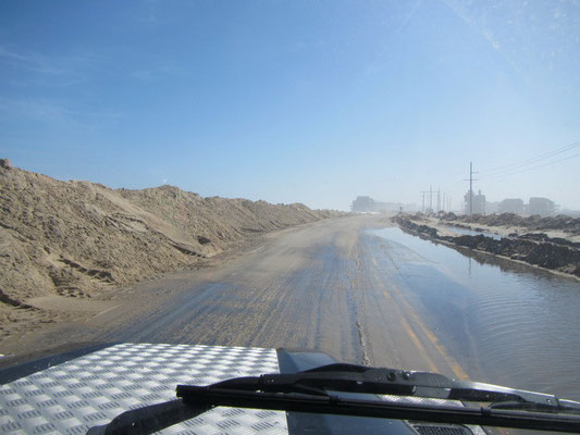 Riesen Sanddünen wurde geschaufelt