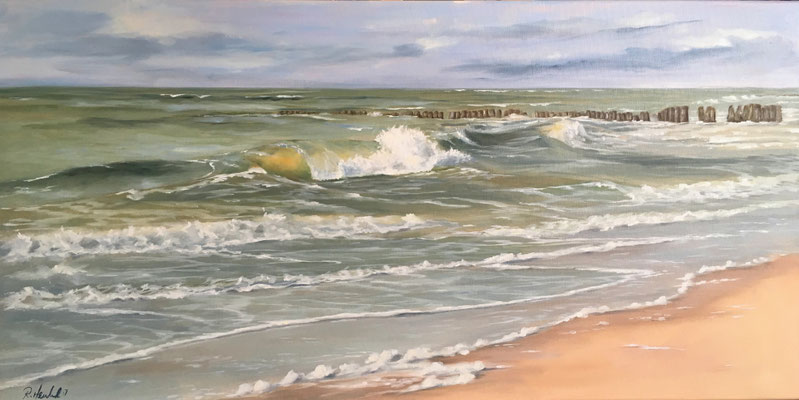 Nordseewellen - Sylt  100x50 cm °