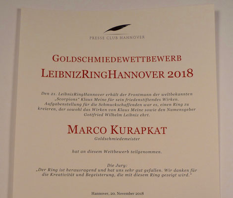 Die Teilnahmeurkunde 