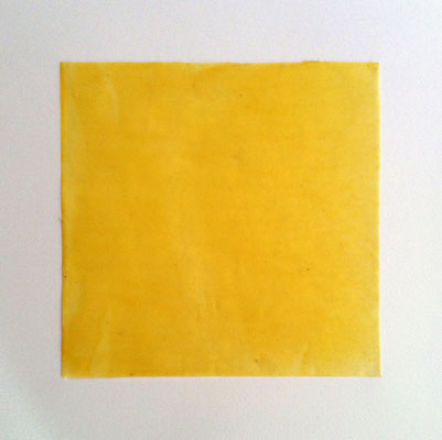 einfarbig 01 _ Bienenwachs/Papier, 30 x 30 x 0,5 cm, 2018