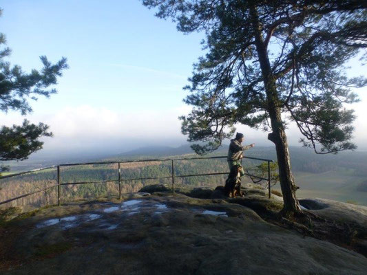 An der Aussicht Richtung Papststein