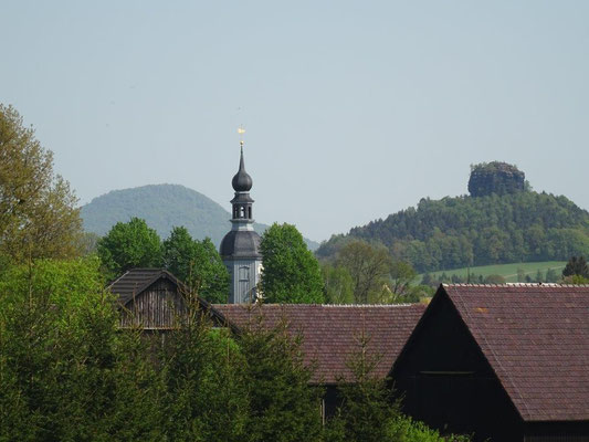 Die kleine Bauernbarockkirche.....